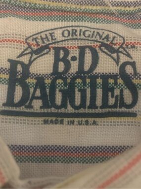 NWOT BD BAGGIES Shirt - All Cotton Muted Stripes